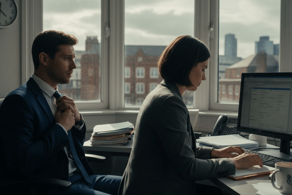 UK Home Office interview scene 2026