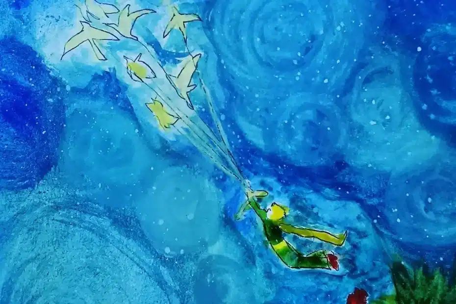 water colour painting of little prince flying away İngiltere'de İş Bulma Rehberi