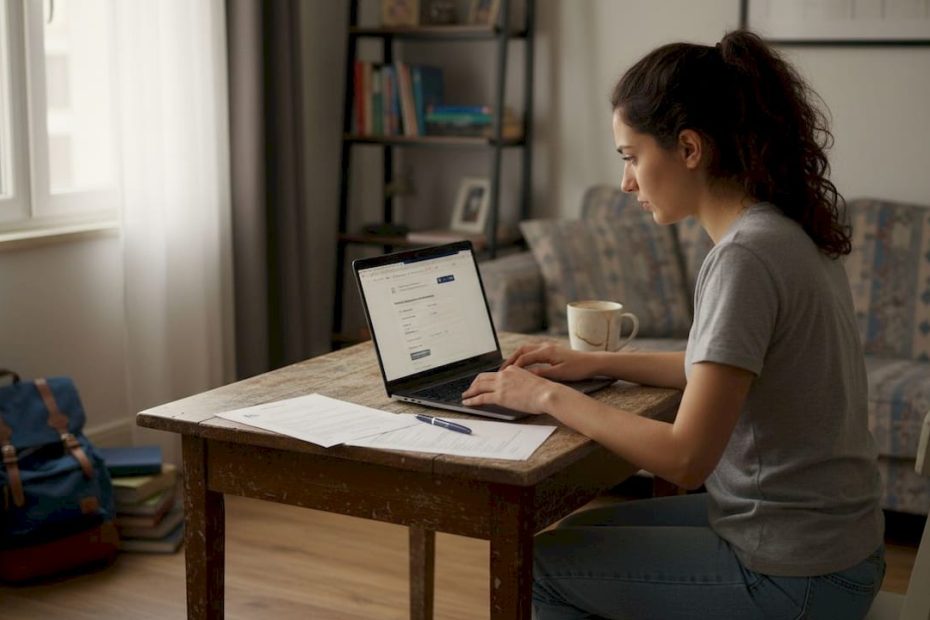 Turkish student applying for UK visa at home